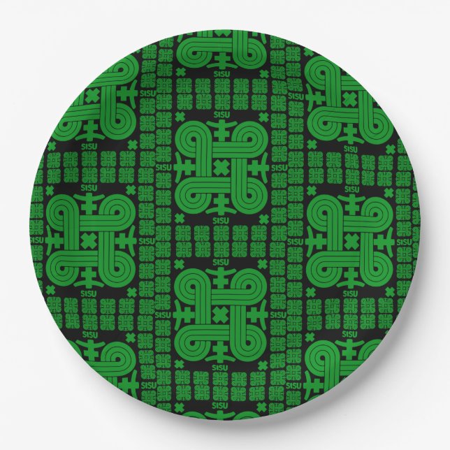 Finnish Sisu Art Paper Plates (Front)