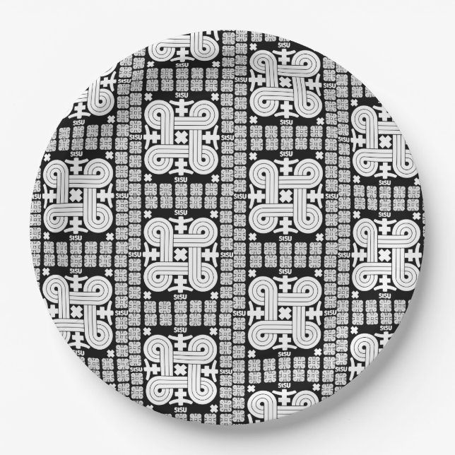 Finnish Sisu Art Paper Plates (Front)