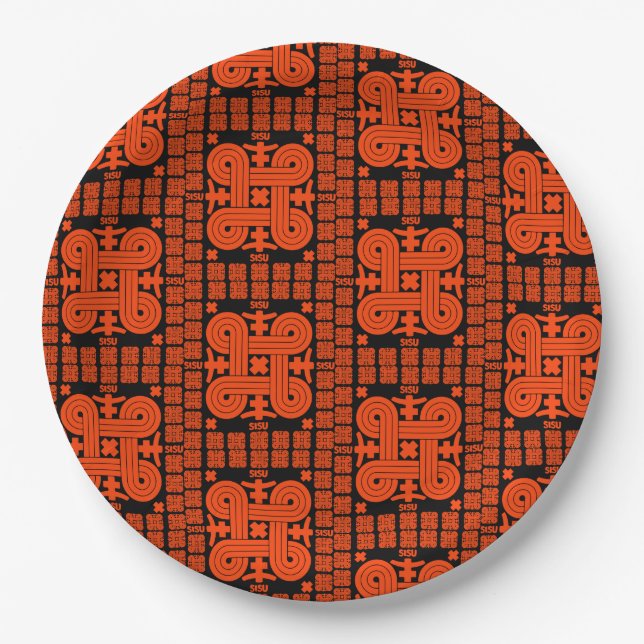 Finnish Sisu Art Paper Plates (Front)