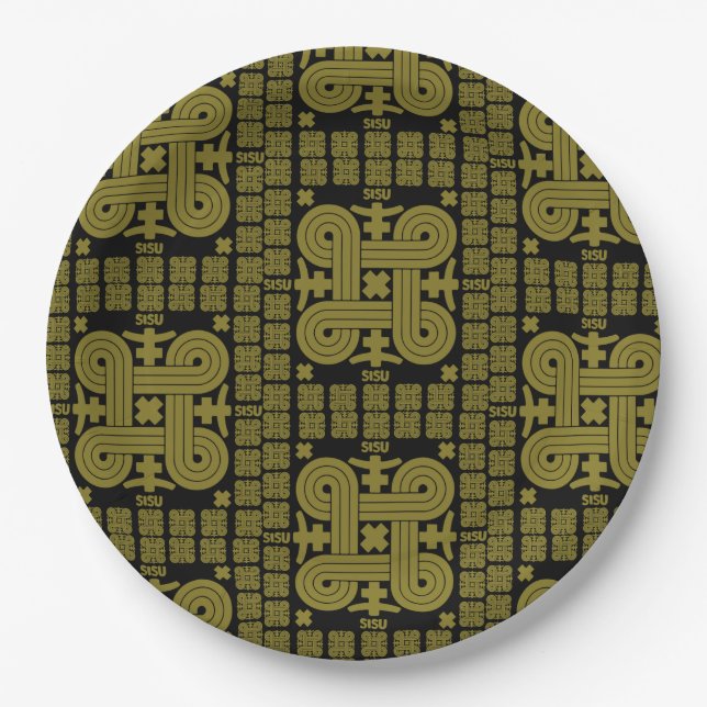 Finnish Sisu Art Paper Plates (Front)