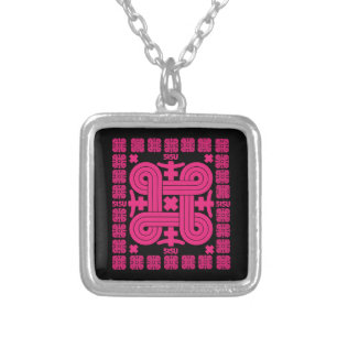Finnish Sisu Art Silver Plated Necklace