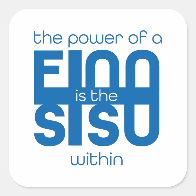 Finnish Sisu Sticker (Front)