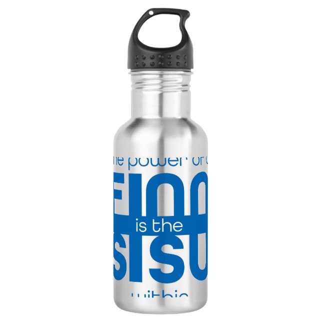 Finnish Sisu Water Bottle  (Front)