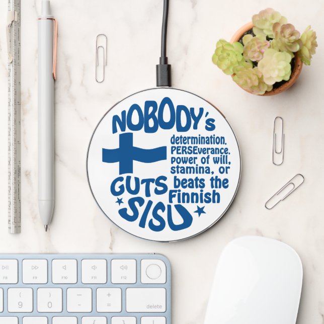 Finnish SISU Wireless Charger (Desk)