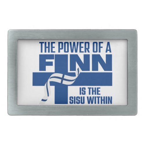 Finnish SISU Within Belt Buckle