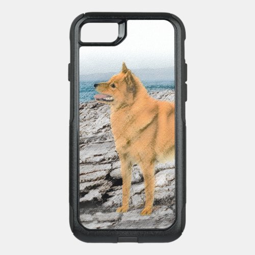Finnish Spitz at Seashore Painting _ Dog Art OtterBox Commuter iPhone SE87 Case