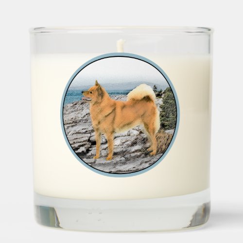 Finnish Spitz at Seashore Painting _ Dog Art Scented Candle