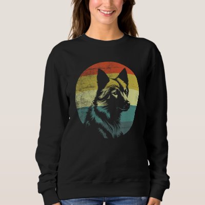 Finnish Spitz Dog Retro Vintage Design Sweatshirt