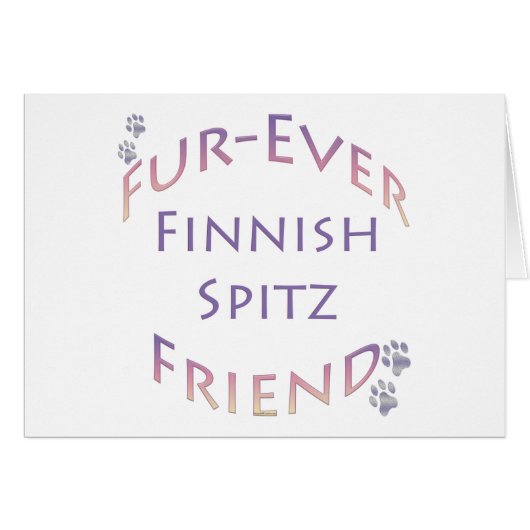 Finnish Spitz Furever Cards (Front Horizontal)