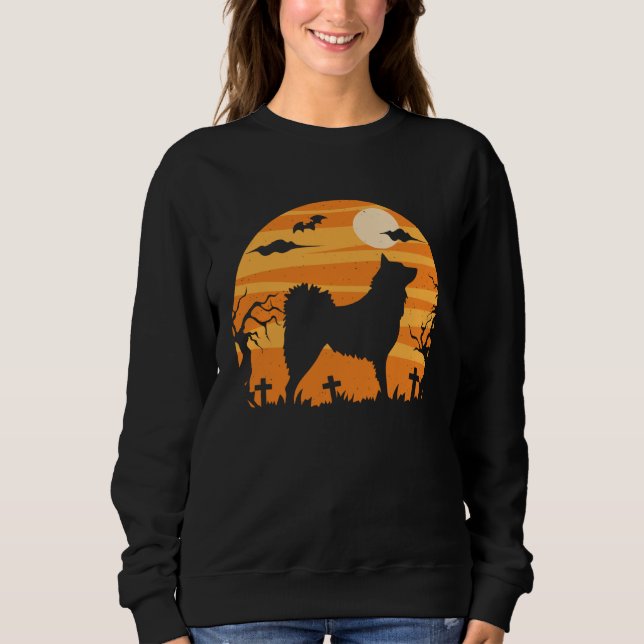 Finnish Spitz Halloween  Costume   Mom Dad Sweatshirt (Front)