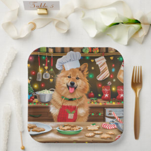Finnish Spitz Holiday Baking: Festive Christmas Paper Plates