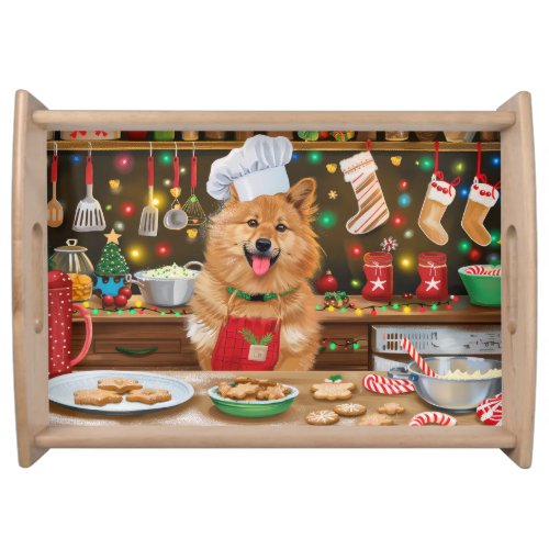 Finnish Spitz Holiday Baking Festive Christmas Serving Tray