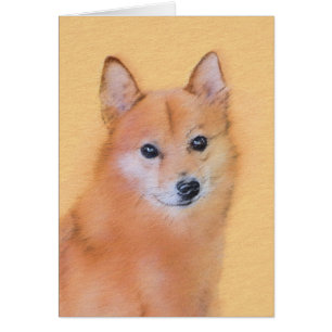 Finnish Spitz Painting - Cute Original Dog Art
