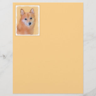 Finnish Spitz Painting - Cute Original Dog Art
