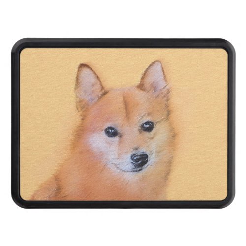 Finnish Spitz Painting _ Cute Original Dog Art Hitch Cover