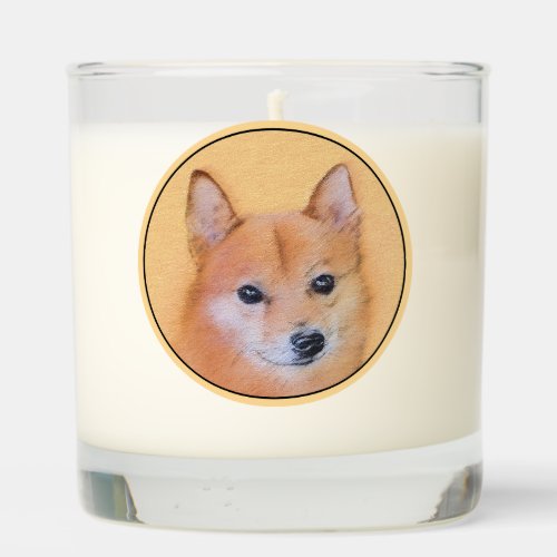 Finnish Spitz Painting _ Cute Original Dog Art Scented Candle