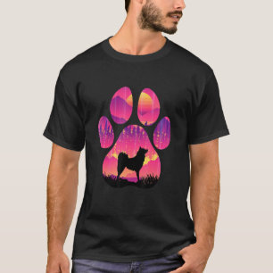 Finnish Spitz Paw Mom Dad Dog Women Men T-Shirt