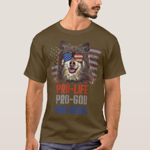 Finnish Spitz Pro Life Pro God Pro Dogs T-Shirt