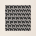 Finnish Spitz Silhouettes Pattern Scarf<br><div class="desc">Spitz Lover's Scarf</div>