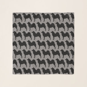 Finnish Spitz Silhouettes Pattern Scarf