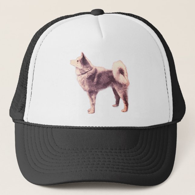 Finnish Spitz - vintage photo Trucker Hat (Front)
