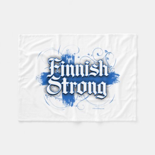 Finnish Strong Finland Fleece Blanket