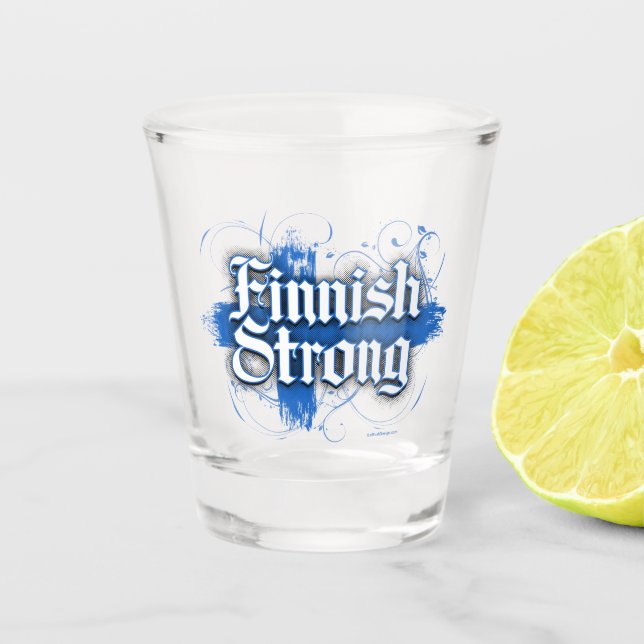 Finnish Strong Shot Glass (Front)