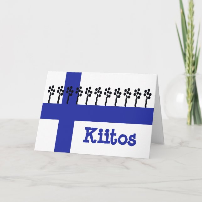Finnish Thank You Note Card (Front)