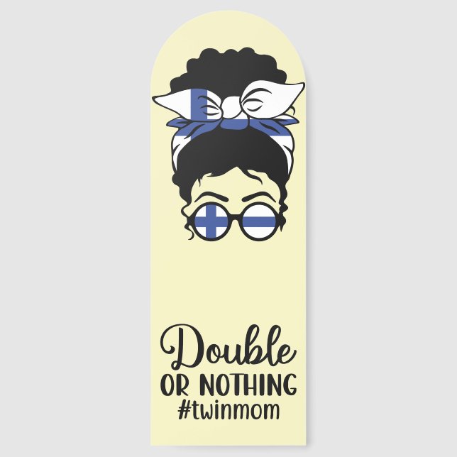 Finnish Twin Mom Bookmarks (Front)
