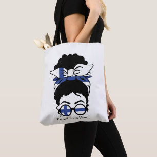 FInnish Twin Mom Sunglasses Tote Bag