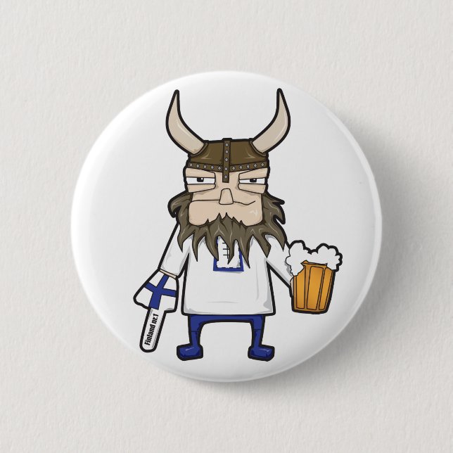 Finnish Viking Button (Front)