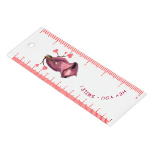 Finny Ruler with Playful Sloth Smile - Custom Text