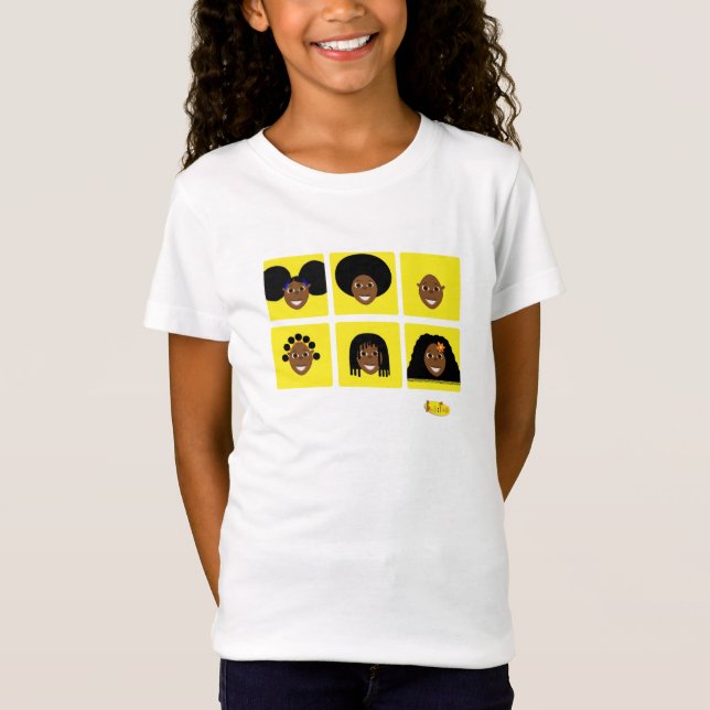 Fino I Love My Hair T-Shirt Yellow (Front)
