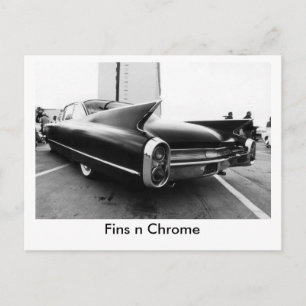 Fins n Chrome Postcard