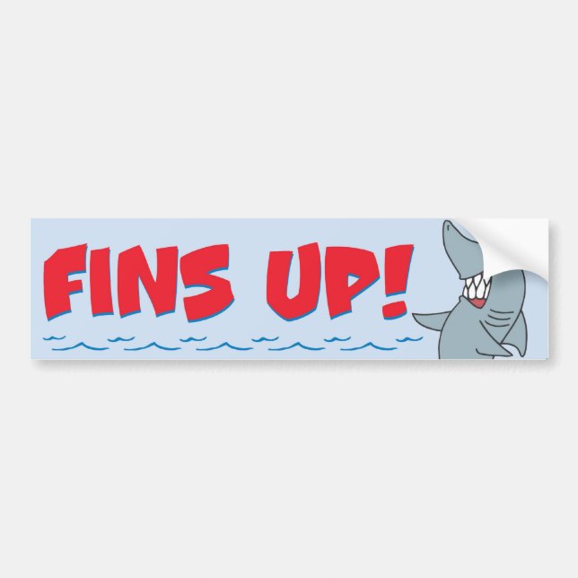 Fins Up sticker (Front)