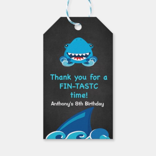 Fintastic Time Shark Thank You  Gift Tags