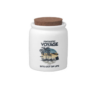 Fintastic Voyage Taking a Bite Out of Life Candy Jar