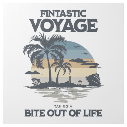 Fintastic Voyage Taking a Bite Out of Life Gallery Wrap