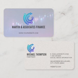 Fintech Logo   AI   Financial Business Card