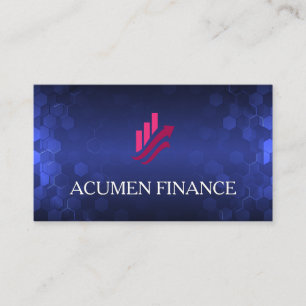 Fintech Logo Modern Tech AI Business Card