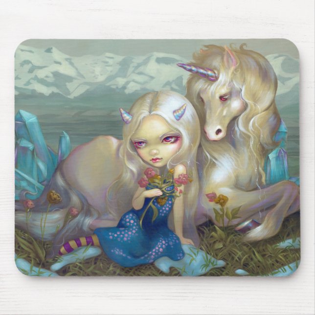 "Fiona and the Unicorn" Mousepad (Front)