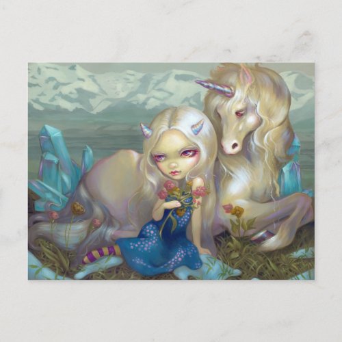 Fiona and the Unicorn Postcard