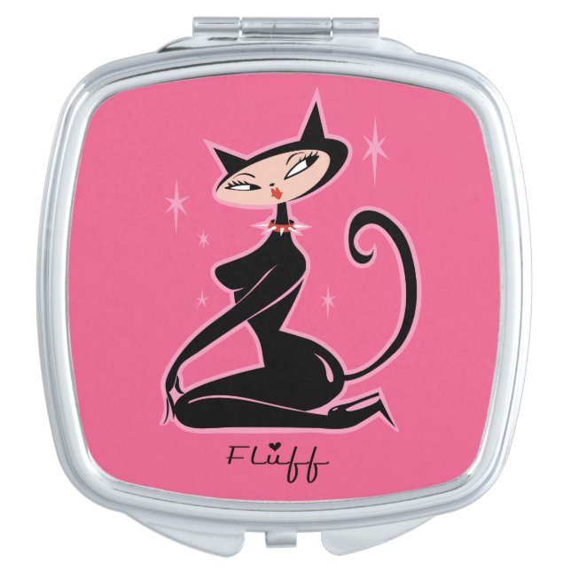 Fiona Kitty Compact Mirror (Front)