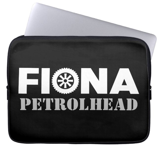 Fiona Petrol Head Laptop Sleeve (Front)