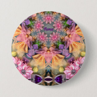 FIONA ~ Shades Yellow, Purple, Pink, Blue ~ Button