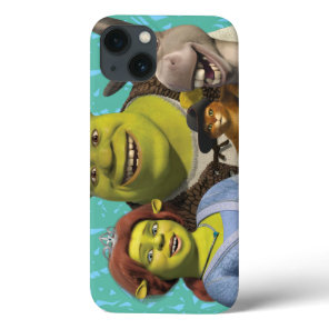 Fiona, Shrek, Puss In Boots, And Donkey iPhone 13 Case