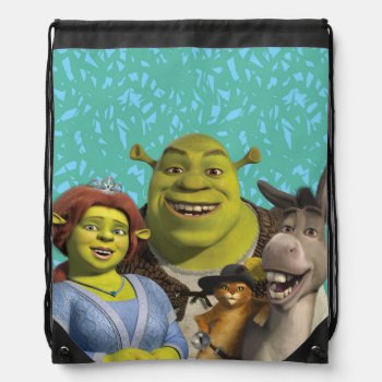 Fiona  Shrek  Puss In Boots  And Donkey Drawstring Bag by ShrekStore at Zazzle
