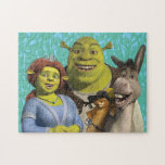 Fiona, Shrek, Puss In Boots, And Donkey Jigsaw Puzzle at Zazzle