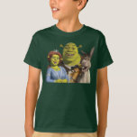 Fiona, Shrek, Puss In Boots, And Donkey T-shirt at Zazzle