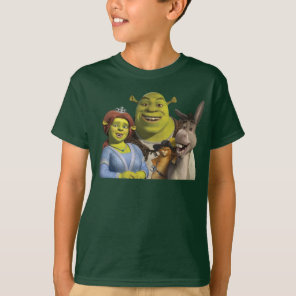 Fiona, Shrek, Puss In Boots, And Donkey T-Shirt